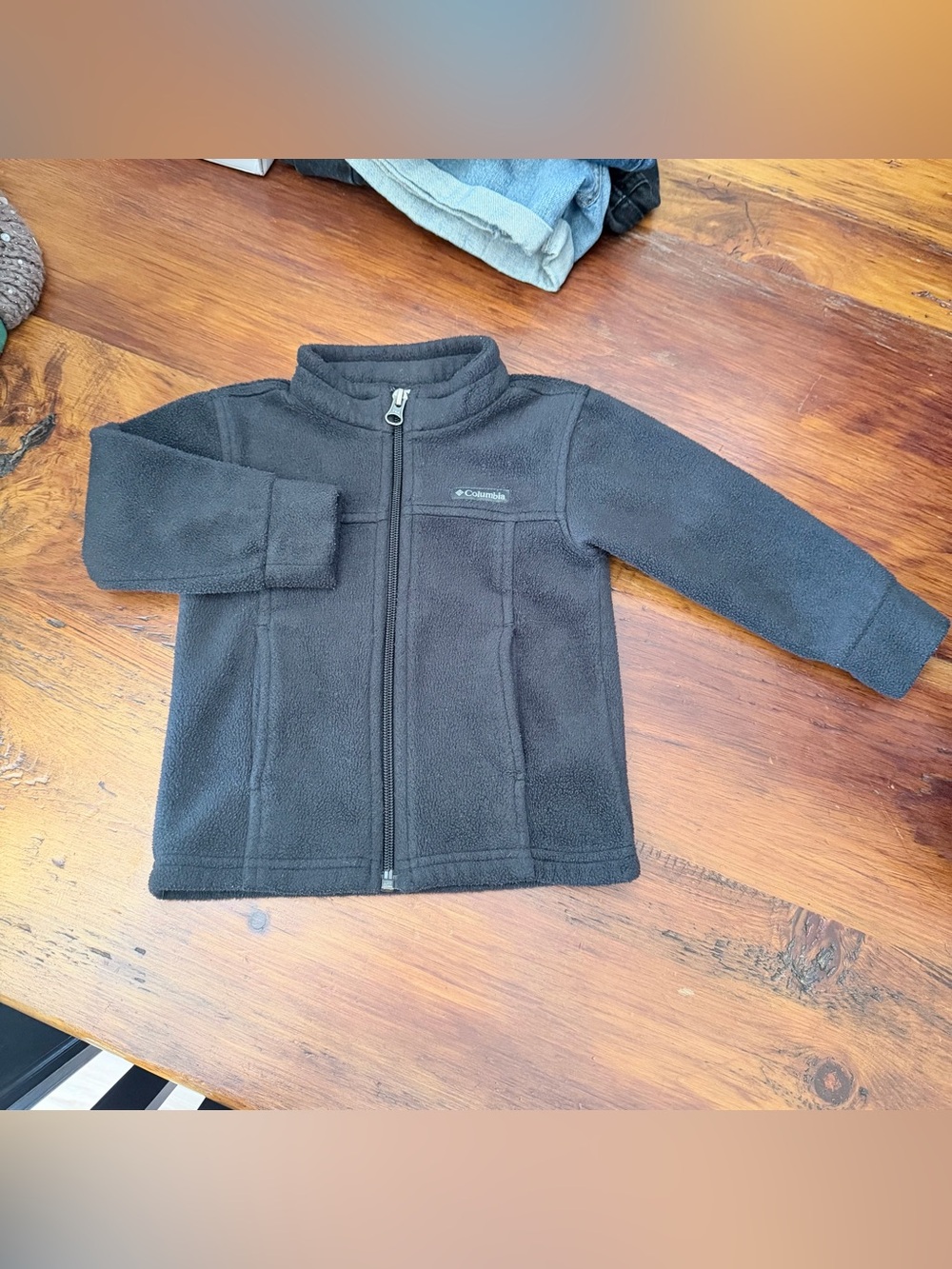Columbia Kids Black Full-Zip Fleece Jacket